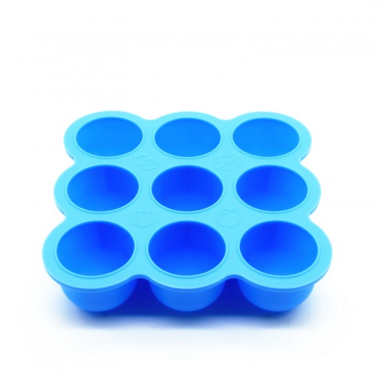 Eazy Kids Plate - Baby Food Freezer Tray - Blue